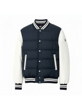 Moncler Ventoux Down Bomber Jacket Stadium 1 Navy White